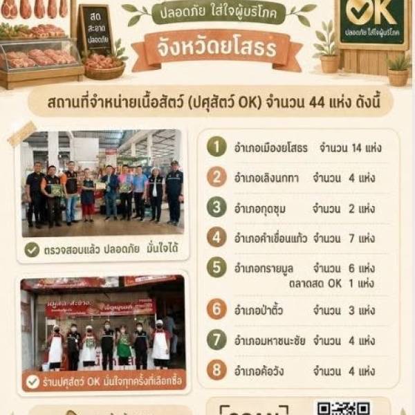  เลือกซื้อเนื้อสัตว์ปลอดภัย มั่นใจได้มาตรฐาน “ปศุสัตว์ OK” 
