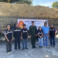 รับมอบหญ้ารูซี่ อัดแห้ง จำนวน 10,000 กิโลกรัม จากองการสัตว์และเกษตรกรรมที่ 2 กรมสัตว์ทหารบก