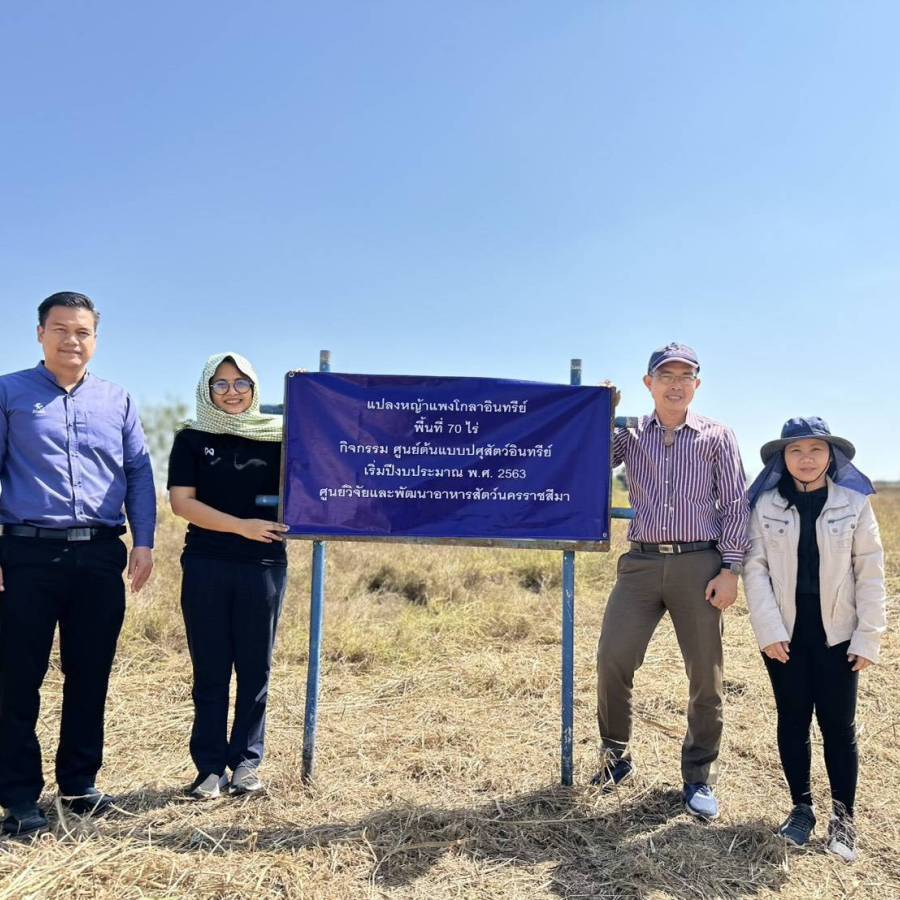 ตรวจสถานประกอบการแปลงพืชอาหารสัตว์อินทรีย์ในพื้นที่ปศุสัตว์เขต 3