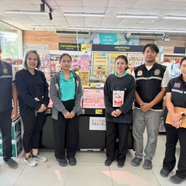 ปศุสัตว์ชัยภูมิ ตรวจติดตามและต่ออายุสถานที่จำหน่ายเนื้อสัตว์โครงการปศุสัตว์ OK